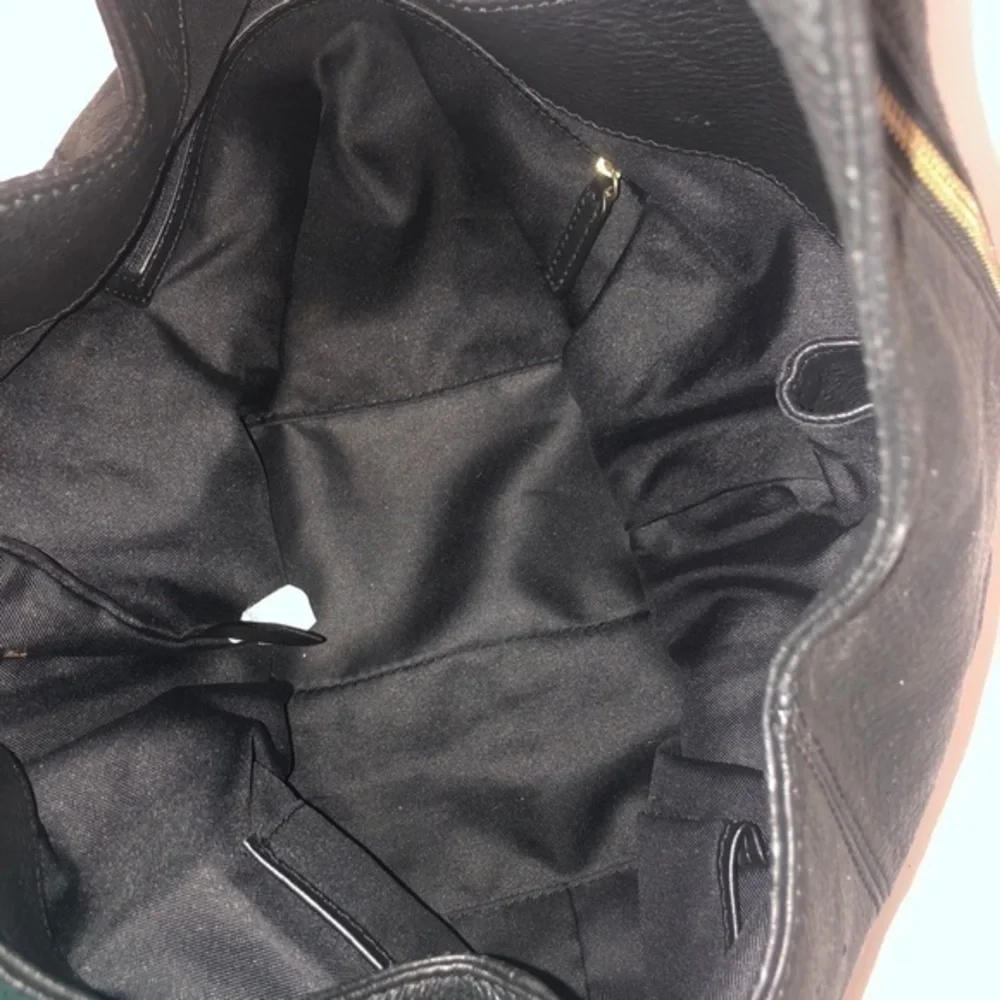 Vince camuto black leather Zoe hobo expandable bag